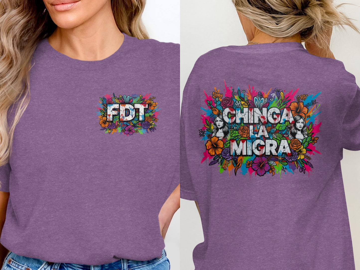 Chinga La Migra FDT Graphic Print T-Shirt
