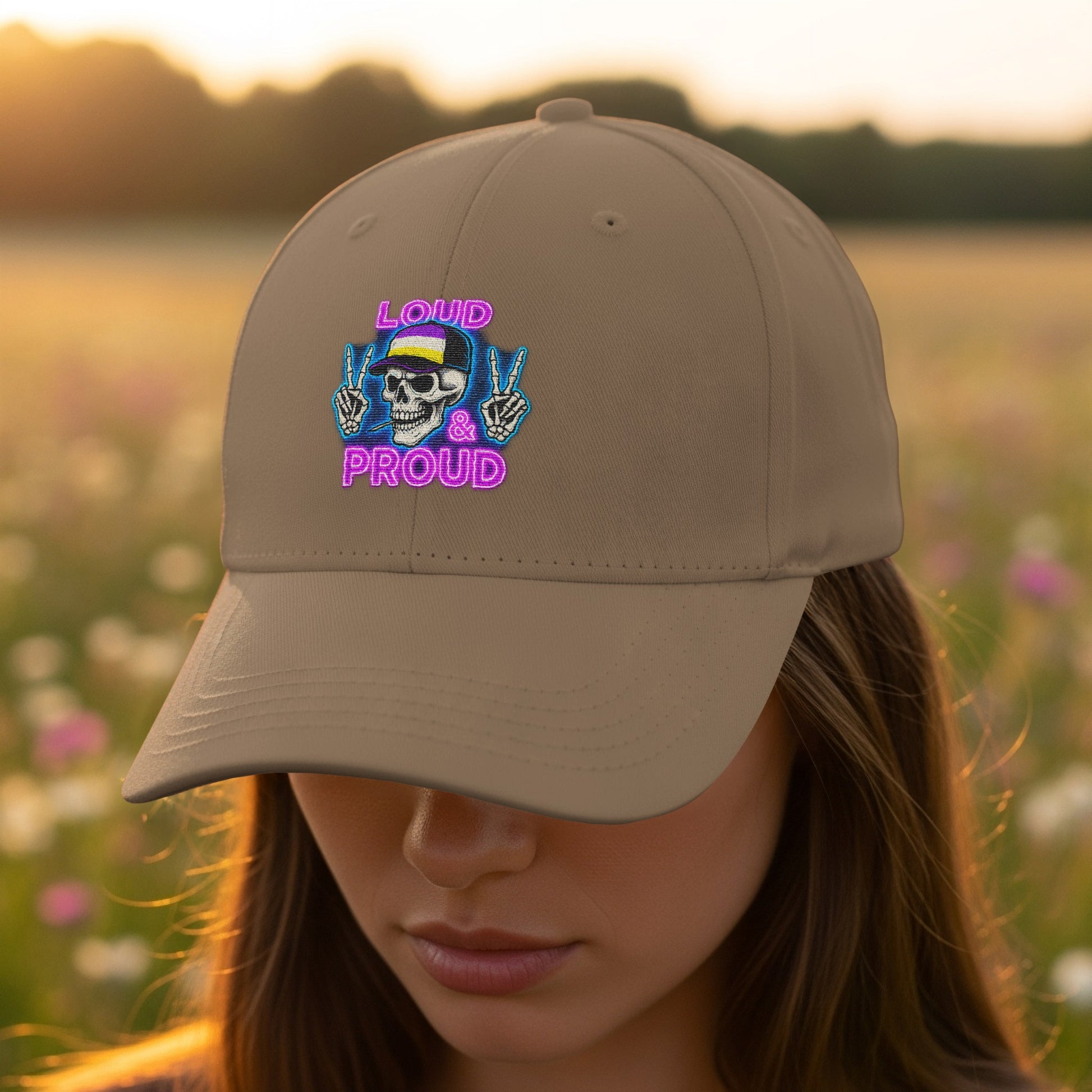 Loud and Proud Skull Design Hat product