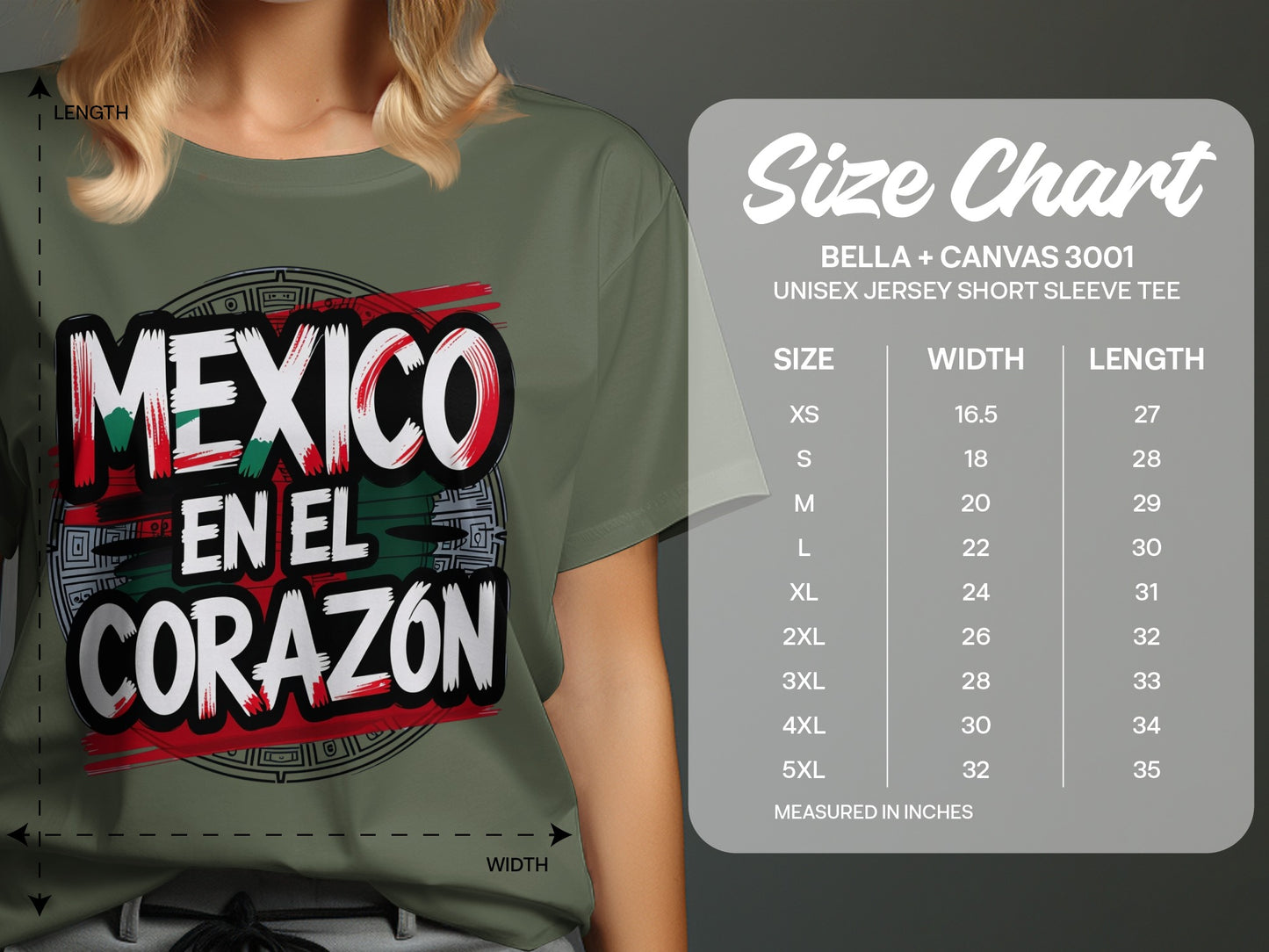 Mexico En El Corazon Unisex Jersey Short Sleeve Tee product type