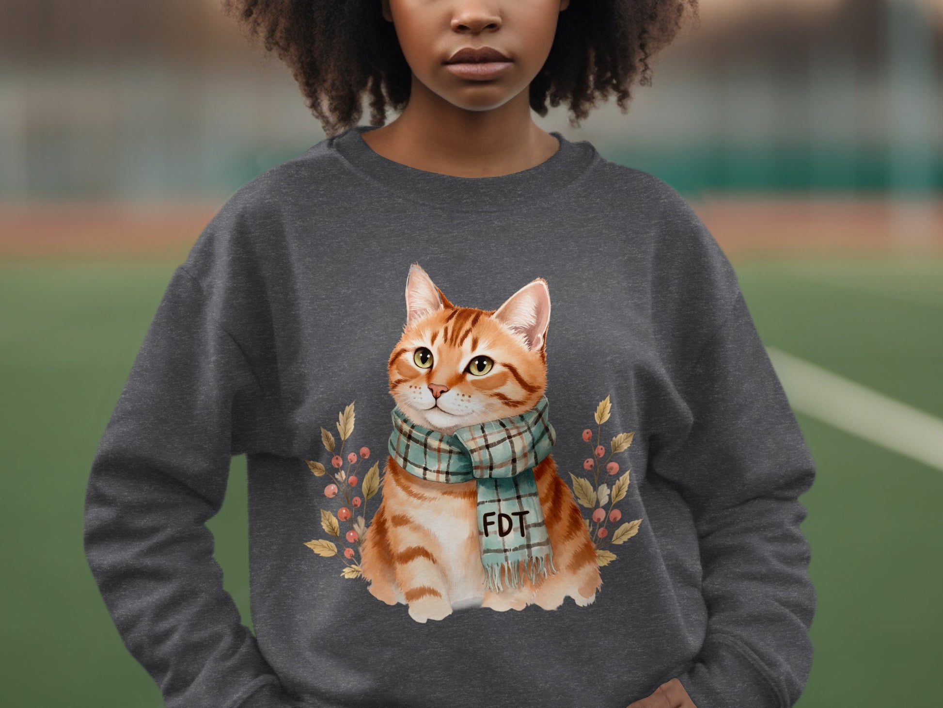 Cozy Cat With Scarf Autumn Feelings Festival Product