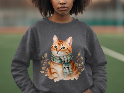 Cozy Cat With Scarf Autumn Feelings Festival Product