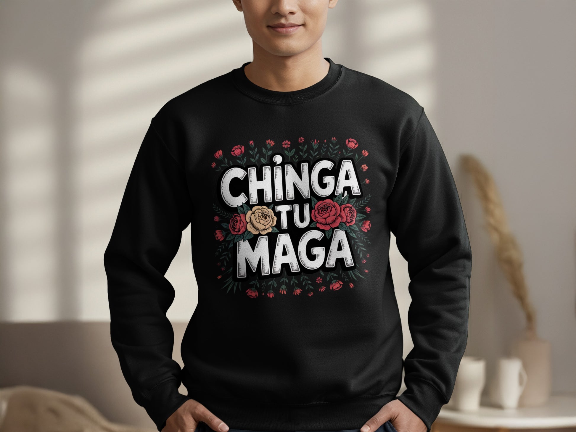 Chinga Tu Maga Graphic Statement Sweatshirt product