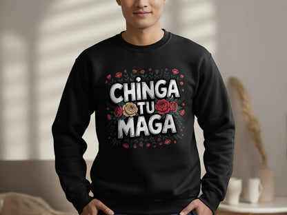 Chinga Tu Maga Graphic Statement Sweatshirt product