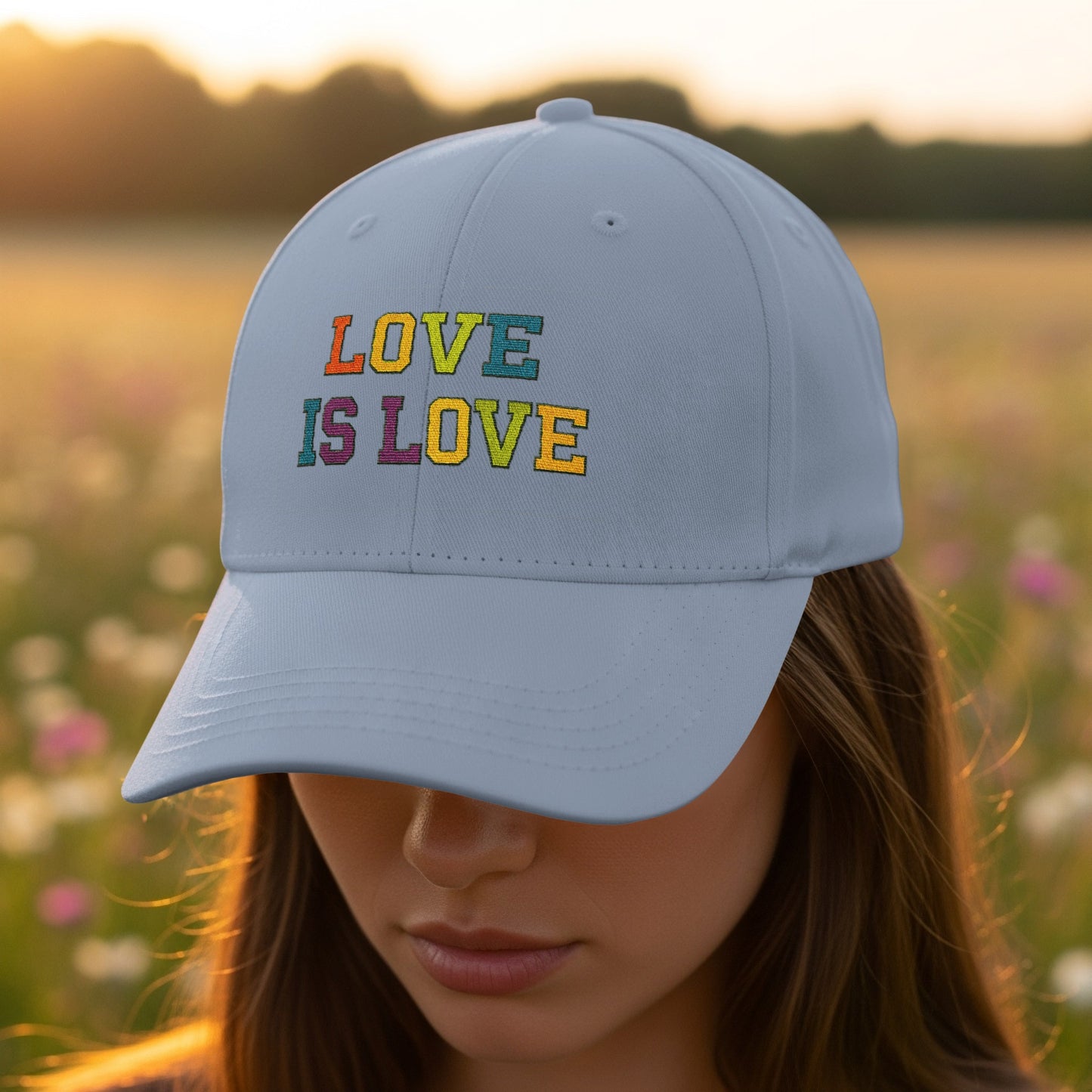 Love Is Love Stylish Embroidered Cap product type