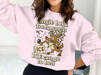 Jingle Bells Trump Smells Ice Can Go To Hell product