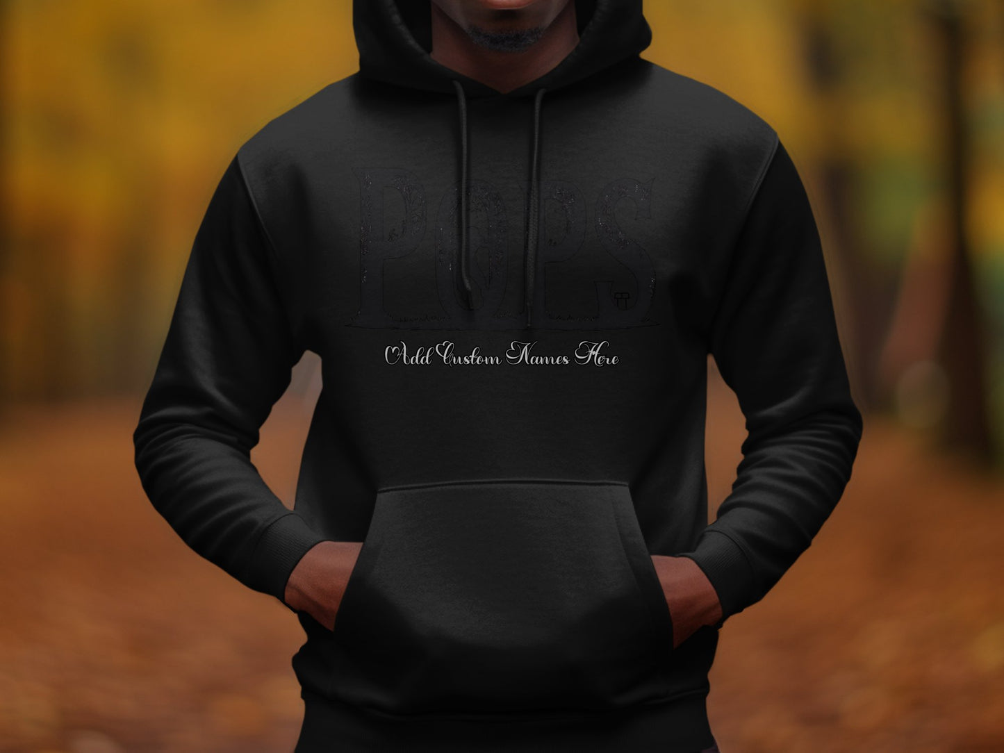 Personalized Add Custom Names Black Hoodie product