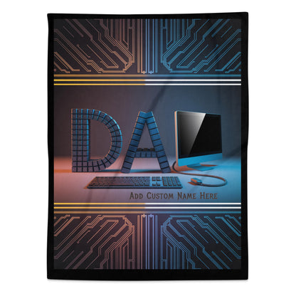 Customized Tech Lover's Throw Blanket product type