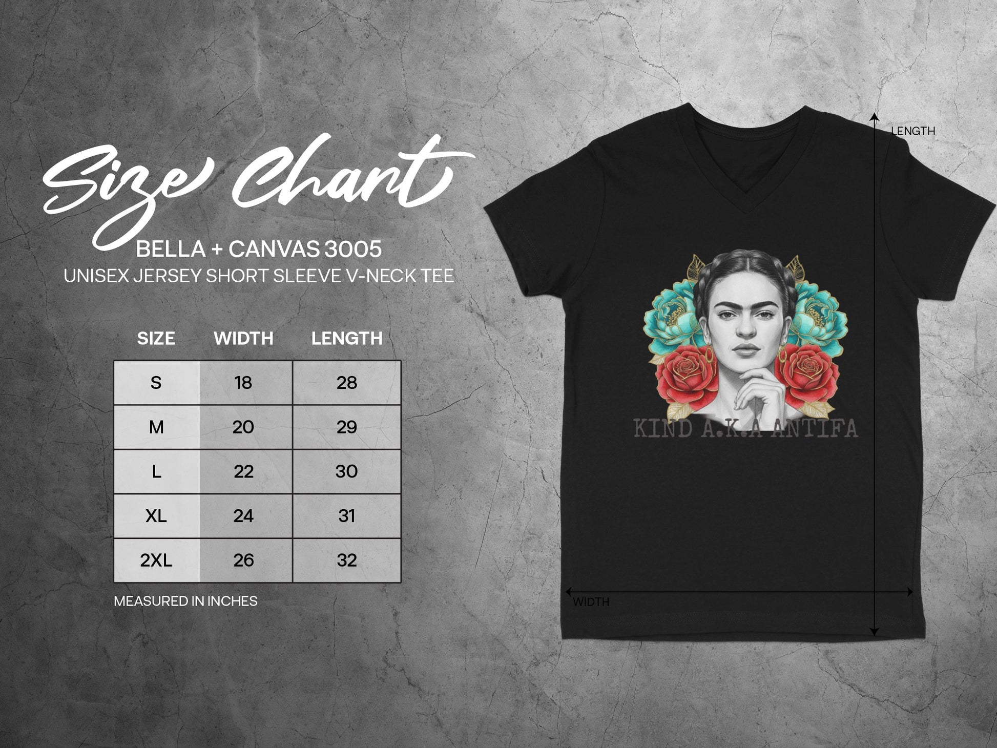 Kind Anti Antifa Graphic Unisex Short Sleeve V-Neck Tee