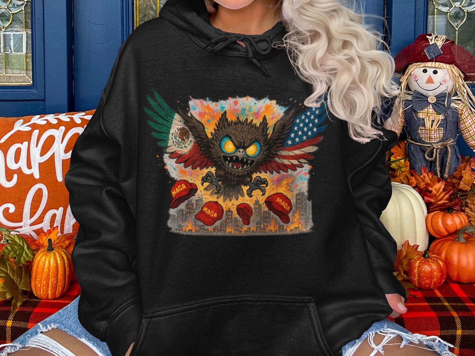 Angry Evil Bird Halloween Hoodie Sweatshirt product