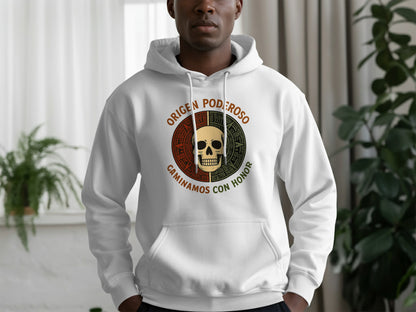 Origen Poderoso Mexican Skull Design Hoodie product