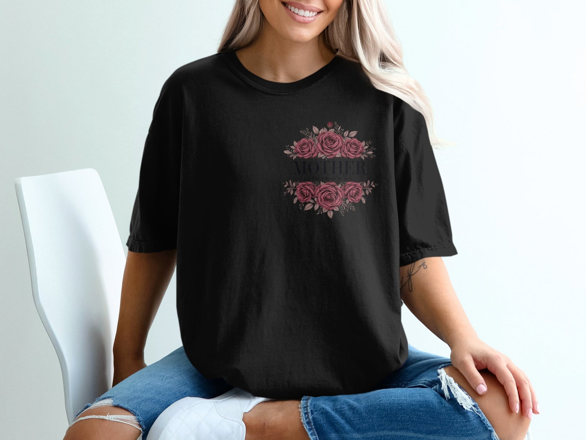 Mother Roses Graphic Oversized Casual T-Shirt product