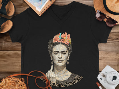 Frida Kahlo Art Style Graphic Print T-shirt