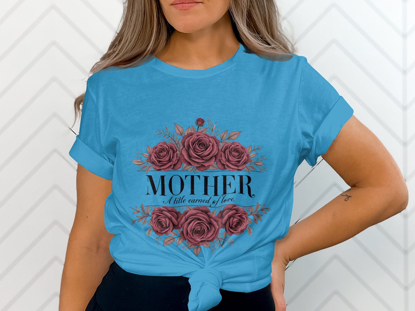 Floral Mother A Title Earned By Love Shirt product type