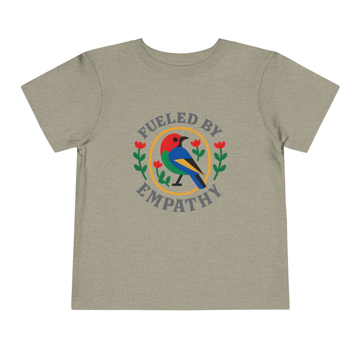 Empathy Bird Toddler Tee - Cute Short Sleeve Shirt for Kids, Gift for Birthdays, Encouraging Apparel, Toddler Fashion