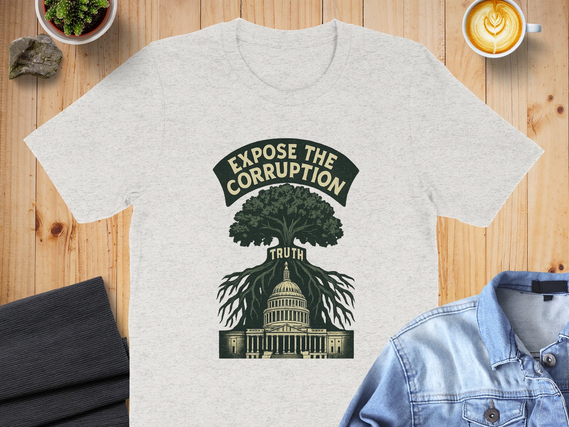 Expose The Corruption Truth Statement T-shirt product