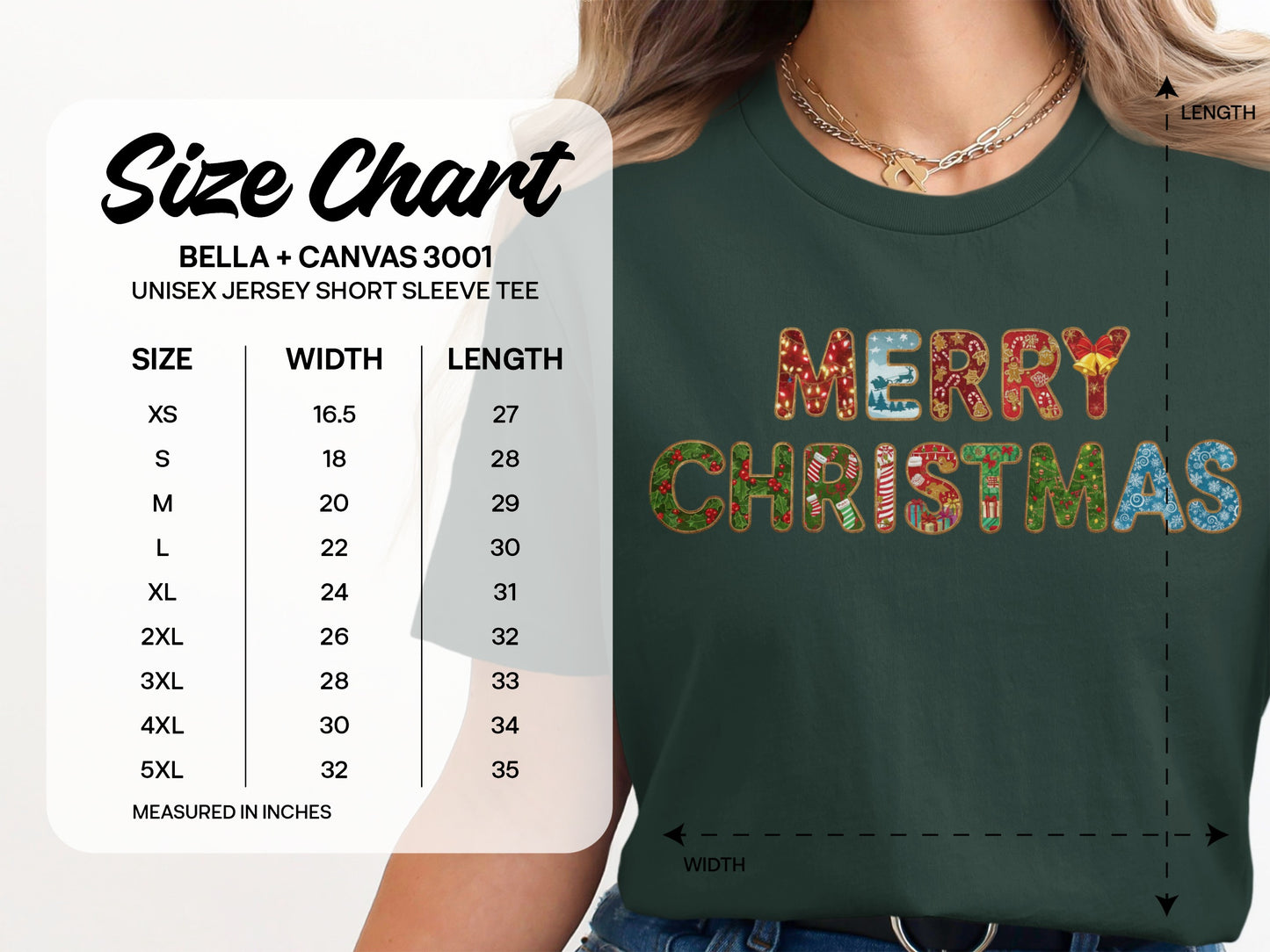 Merry Christmas Graphic Unisex Jersey Short Sleeve Tee