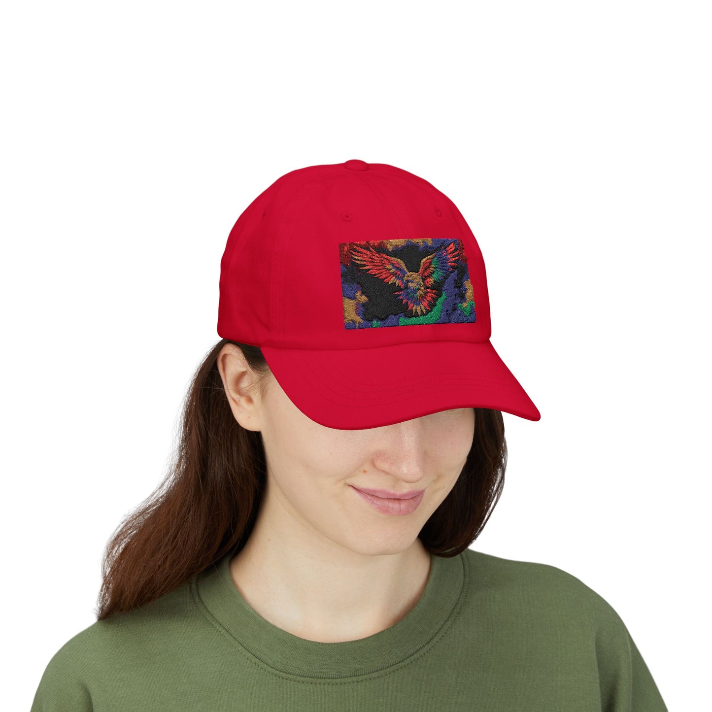 Pride hat Vibrant Eagle Embroidered Cap, Stylish Hat for Outdoors, Casual Wear, Gift Bird Lover's Accessory