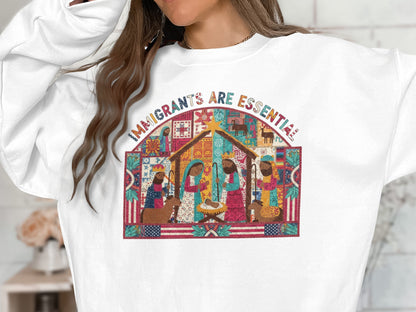 Immigrants Are Essential Long Sleeve Sweatshirt
