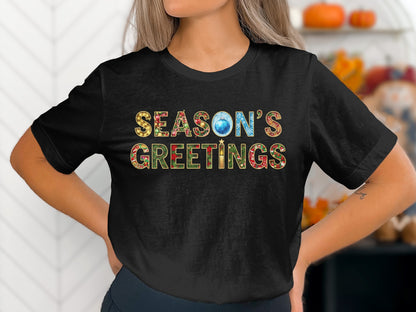 Festive Season's Greetings Graphic T-Shirt