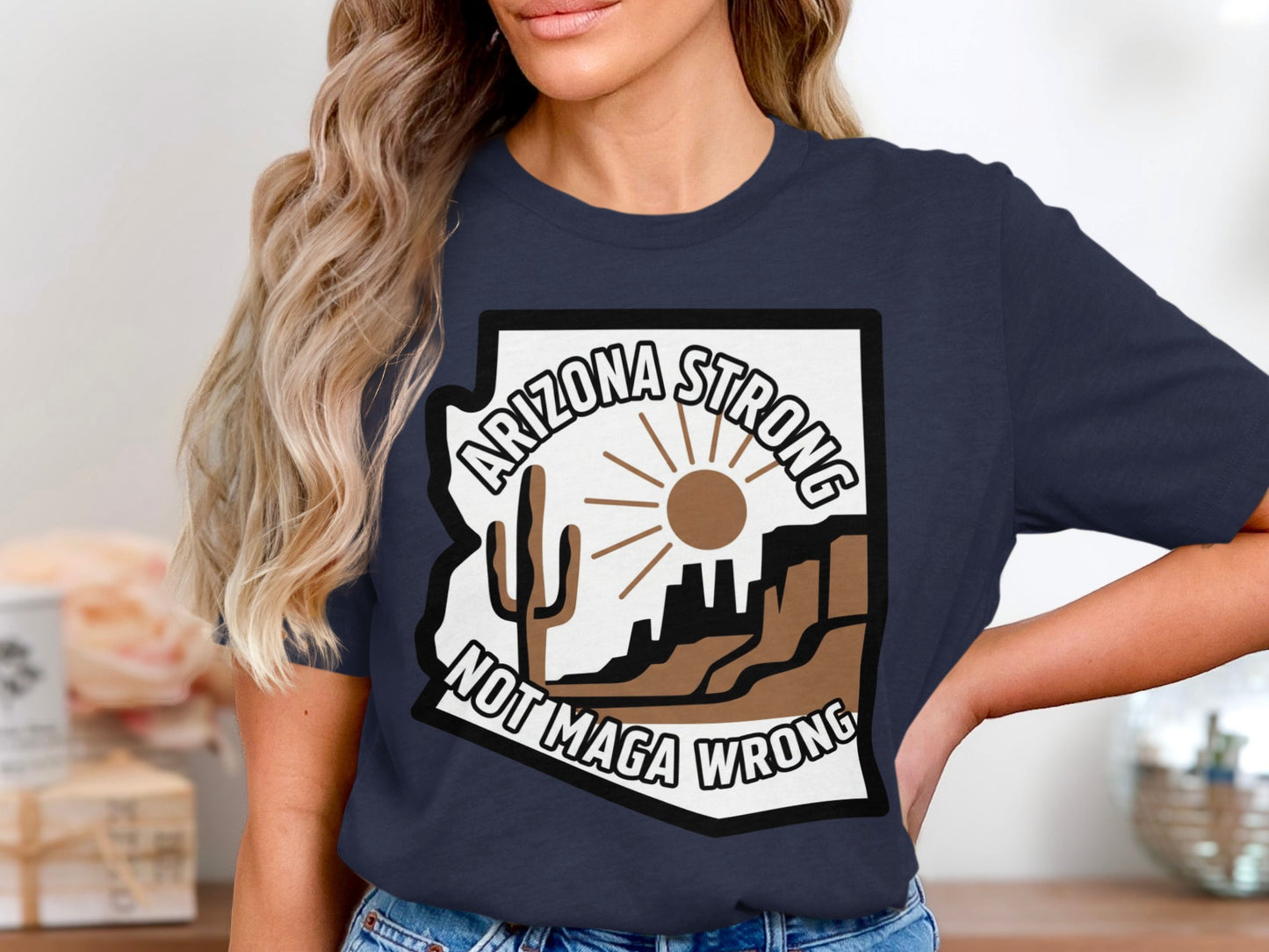 Arizona Strong Not Maga Wrong Graphic T-Shirt product type