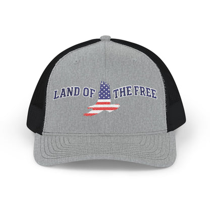 4th of JULY Patriotic Snapback Trucker Cap, Land of the Free Hat, Embroidered Cap for Independence Day, Casual Wear, Outdoor Activities
