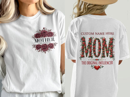 Mother and Mom Floral Themed Graphic T-Shirt product