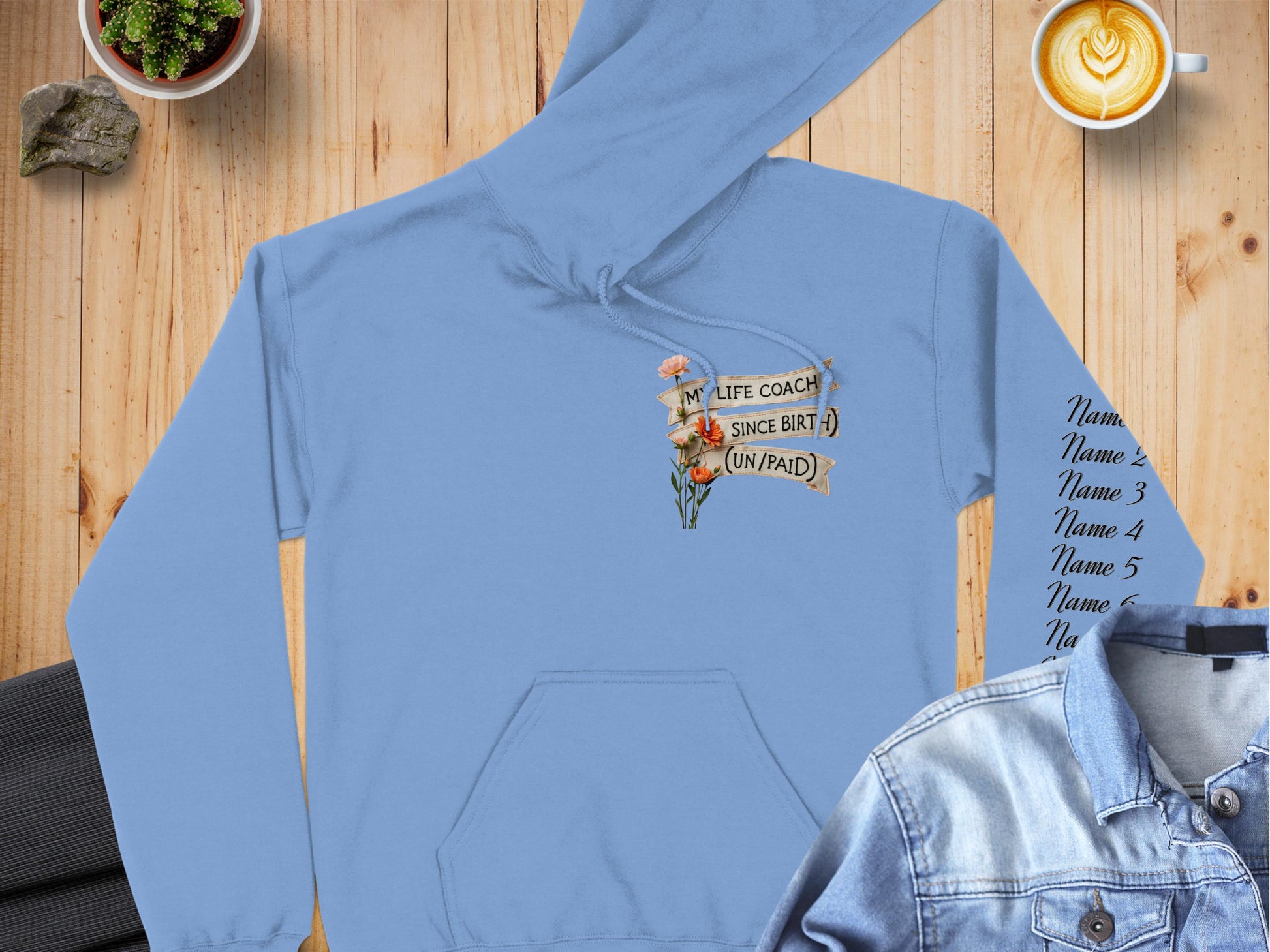 My Life Coach Since Birth Unpaid Hoodie product