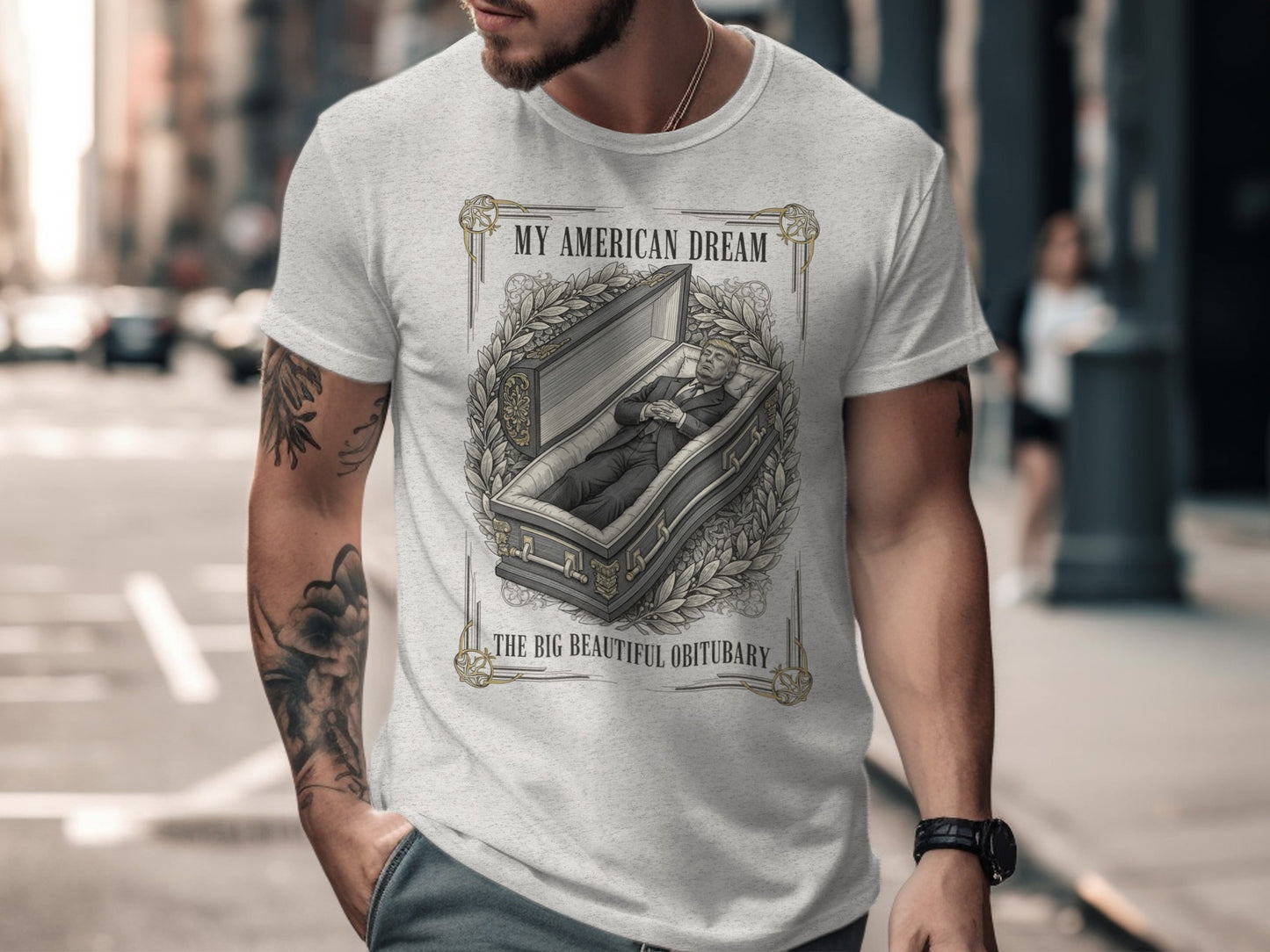 MY AMERICAN DREAM BIG BEAUTIFUL OBITUARY product type