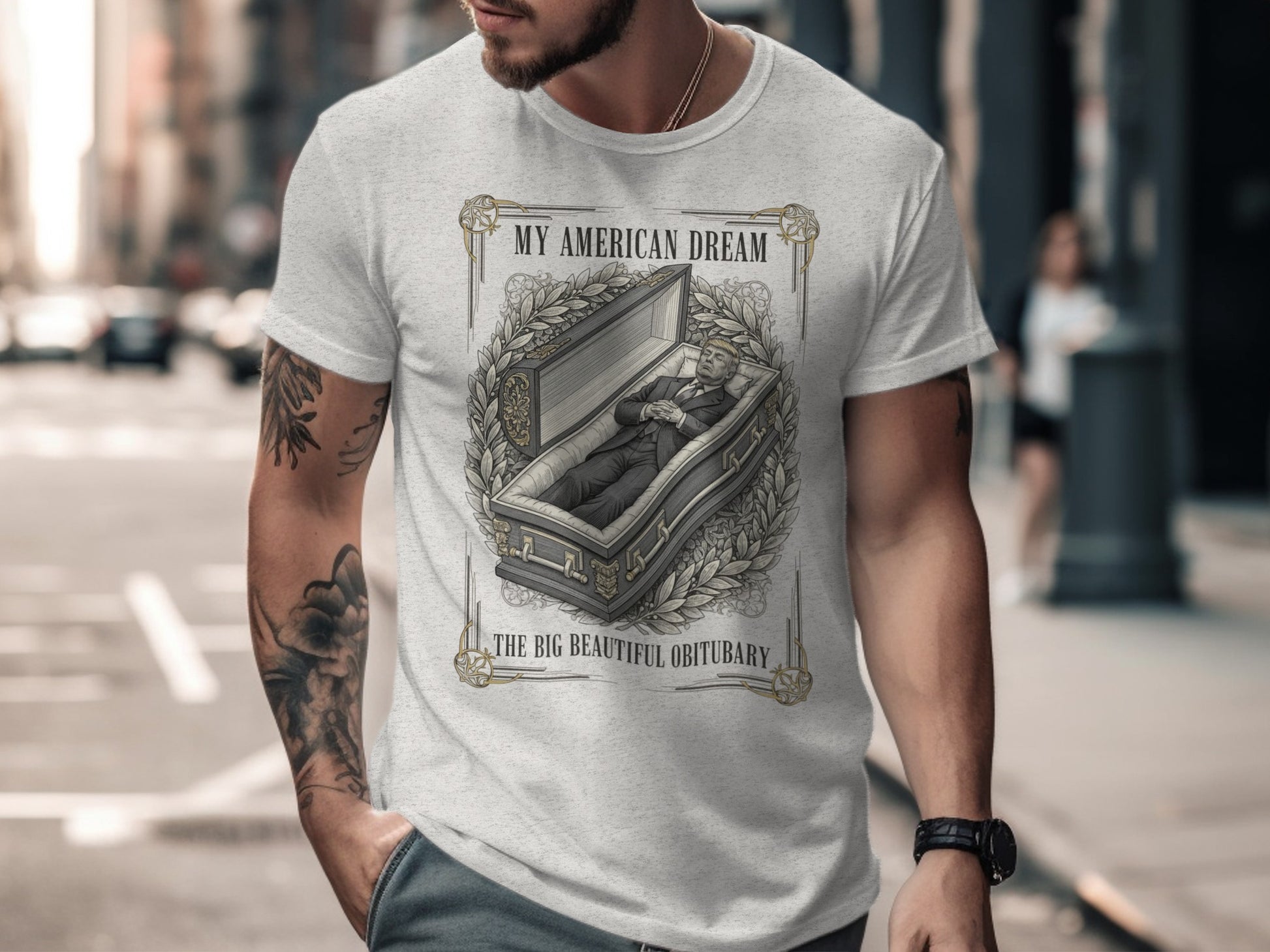 MY AMERICAN DREAM BIG BEAUTIFUL OBITUARY product type