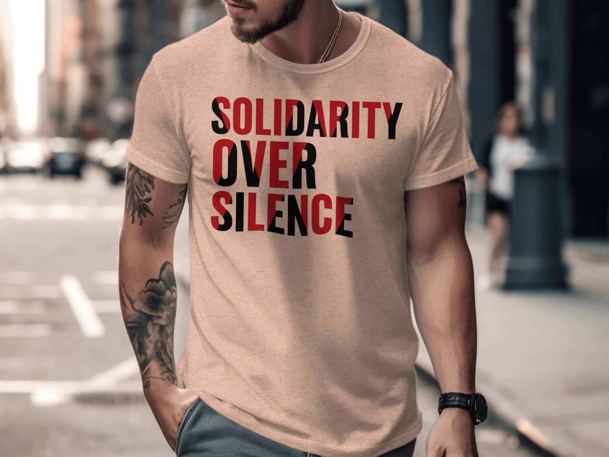 Solidarity Over Silence Graphic T-Shirt