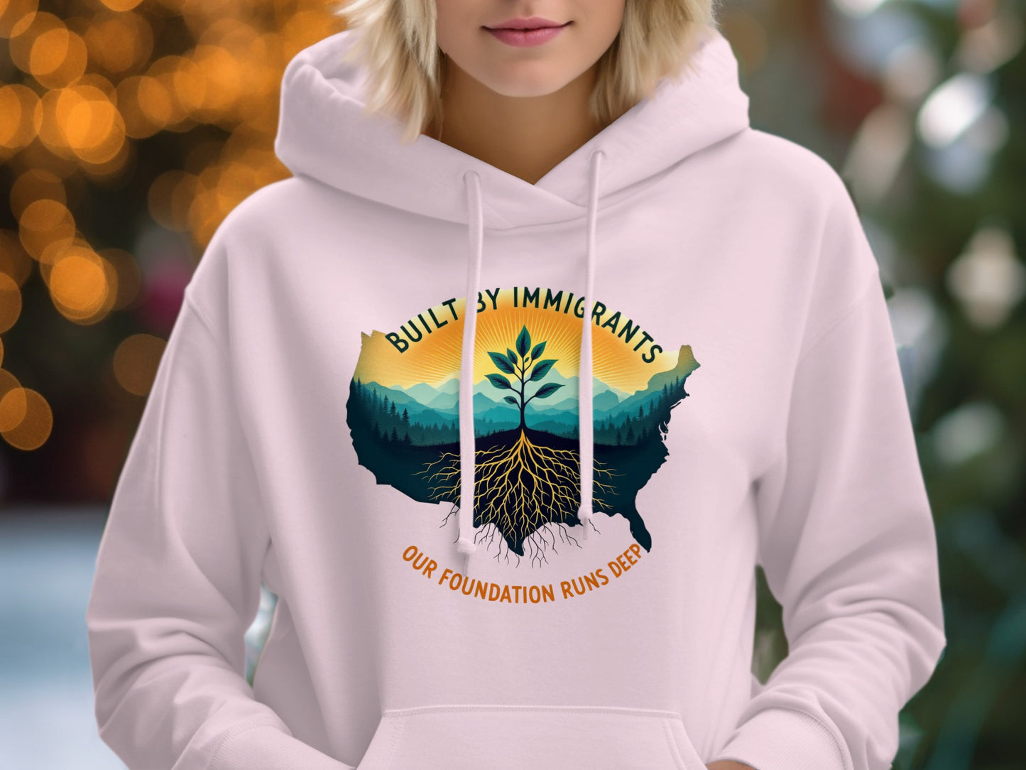 Built By Immigrants Foundation Runs Deep hoodie product