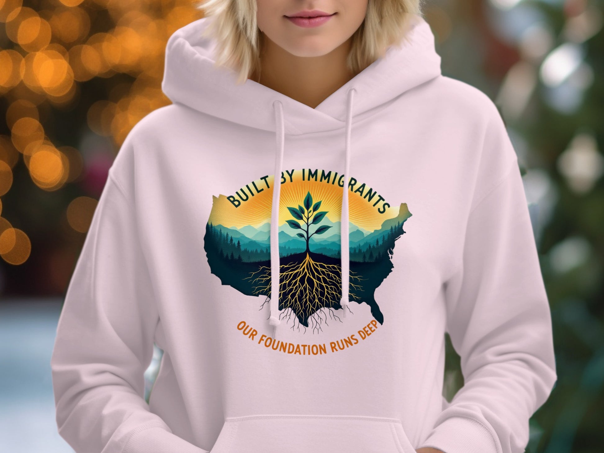 Built By Immigrants Foundation Runs Deep hoodie product