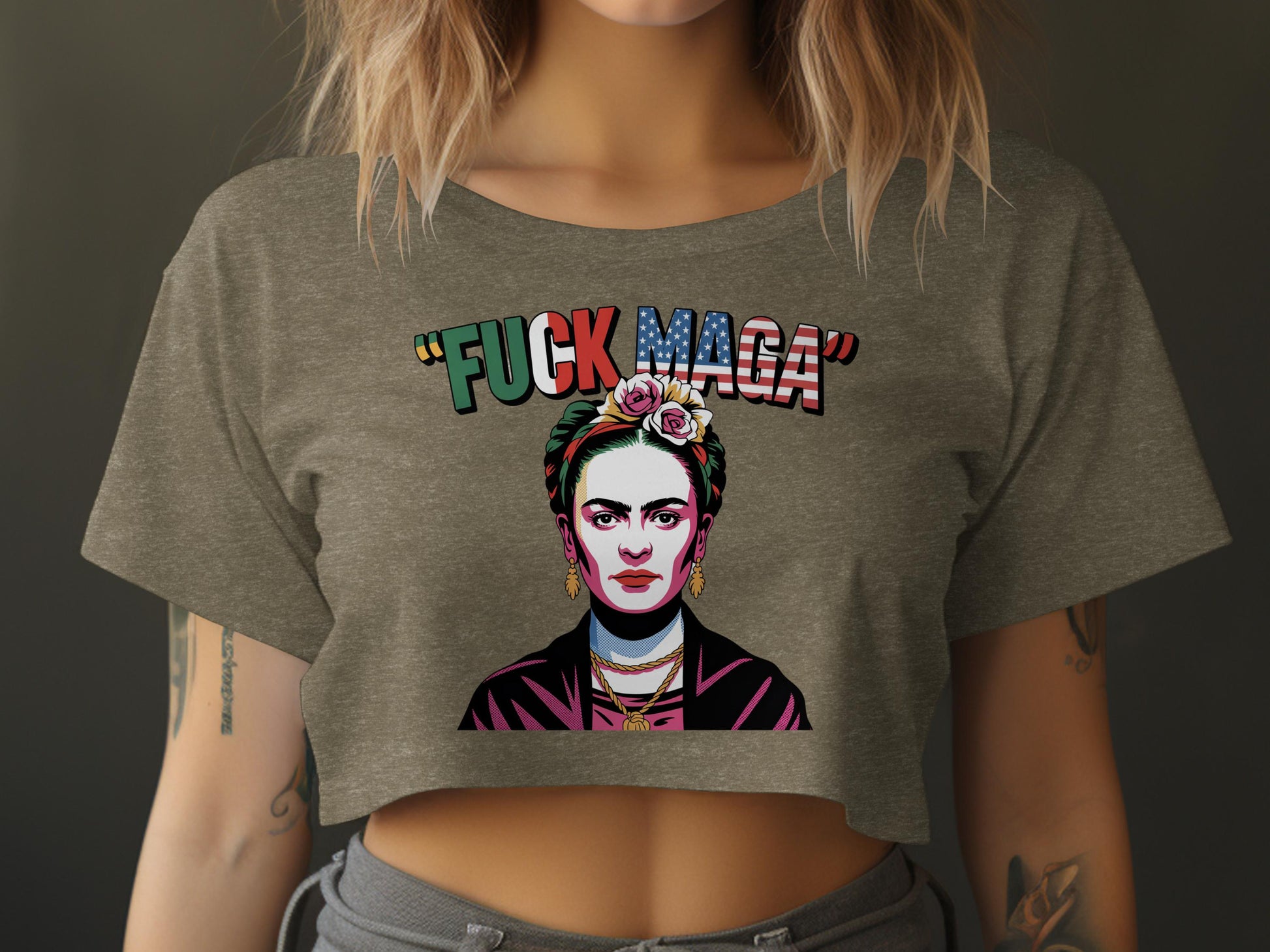 Revolutionary Artistic Statement Crop Top product
