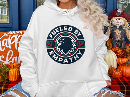 Fueled by Empathy Hawk Graphic Hoodie product