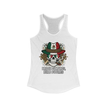 Bridge Cultures Build Futures Skull Tank Top