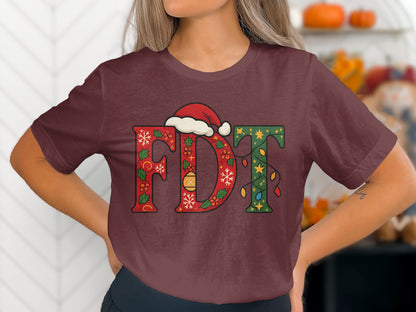 Christmas Theme FDT Graphic Unisex T-Shirt