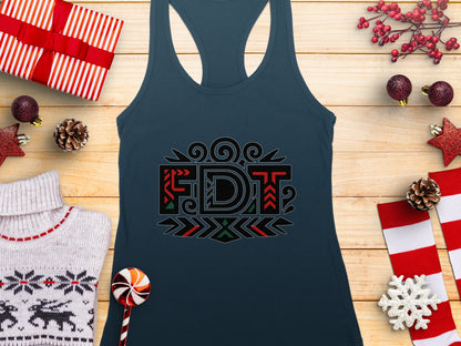 Festive Holiday Design Tank Top Clothing Piece
