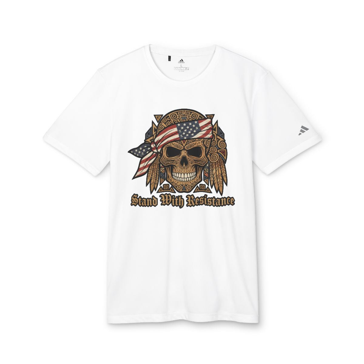 Stand With Resistance Skull Graphic T-Shirt