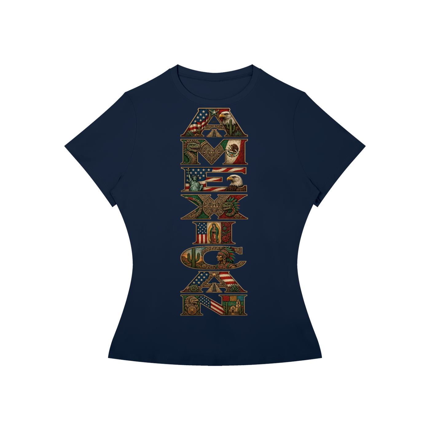 AMEXICAN Pride FDT Subtle Women’s Slim Fit Performance T-Shirt