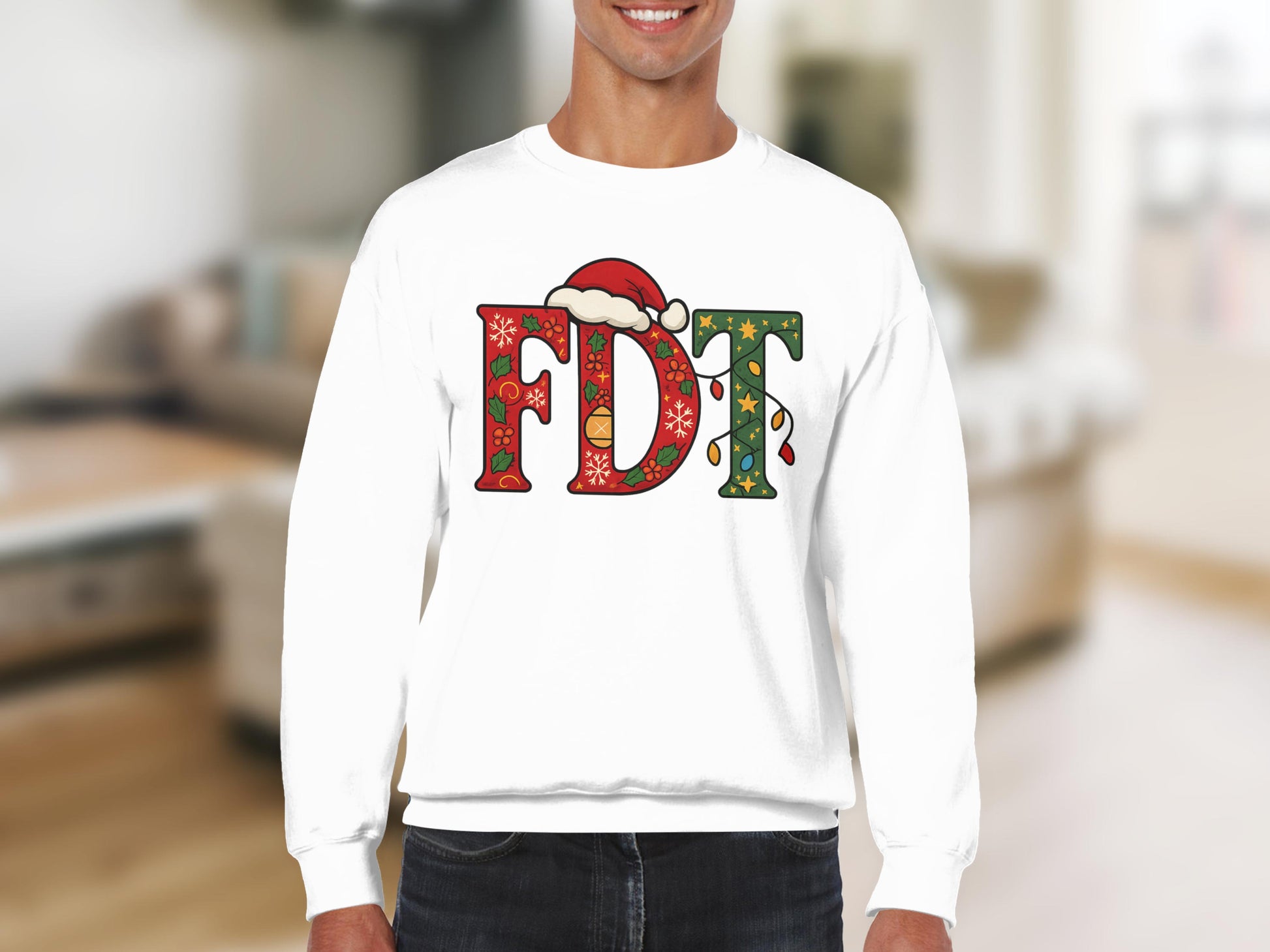FDT Santa Hat Christmas Themed Sweatshirt Product