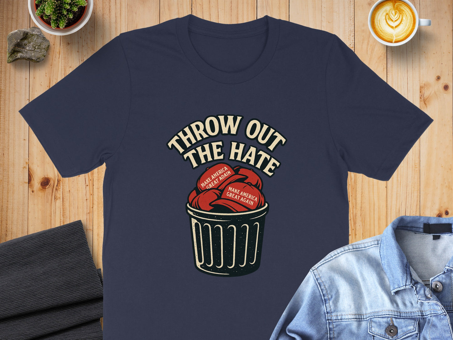 Throw Out The Hate Graphic Statement T-shirt