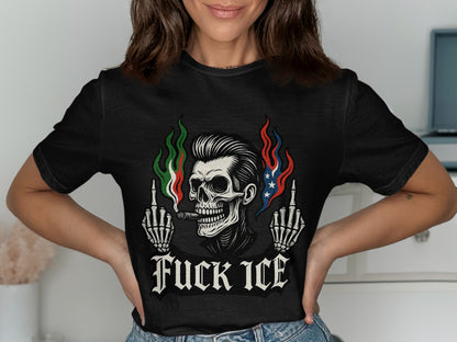 Edgy Fuck Ice Skeleton Design T-Shirt product type