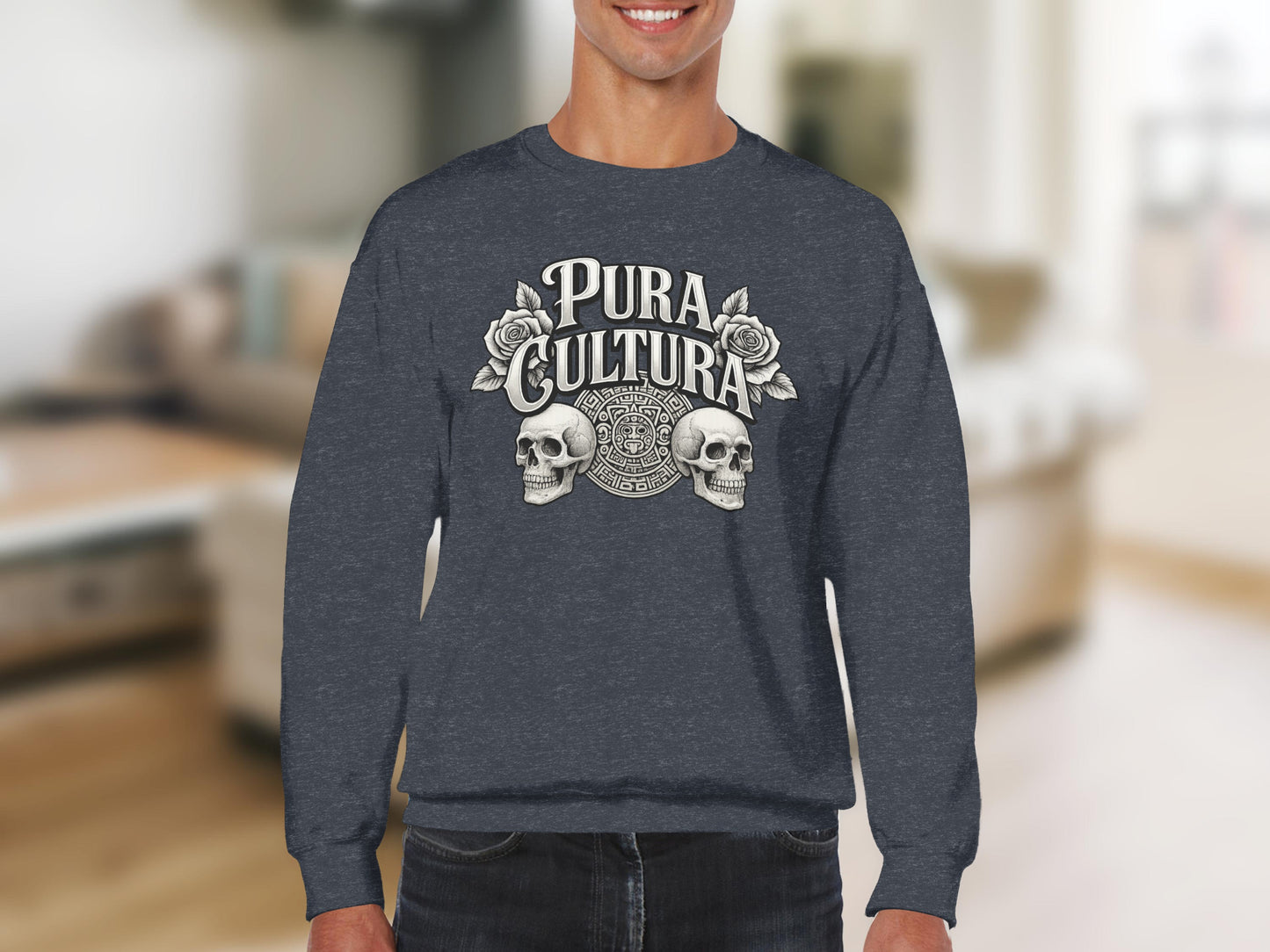 Pura Cultura Skull and Roses Graphic Sweatshirt product