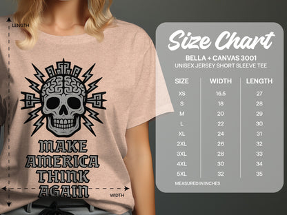 Make America Think Again Unisex Jersey Short Sleeve Tee
