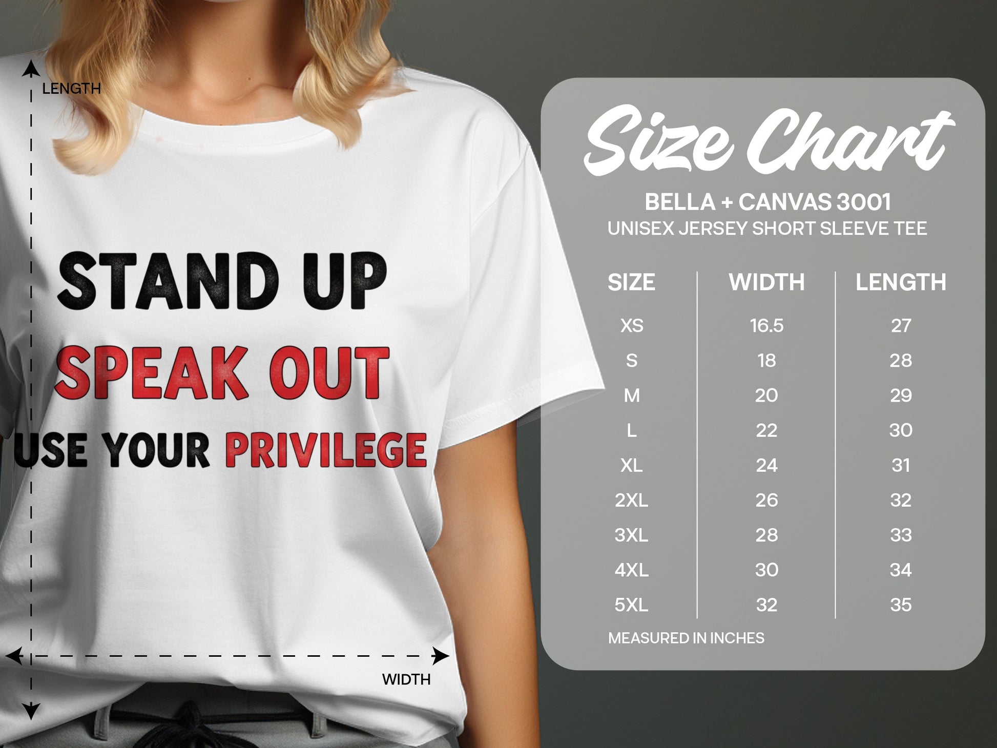 Stand Up Speak Out Use Your Privilege T-Shirt