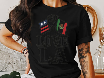 Love LA Mexico and Liberia Flag T-shirt product type