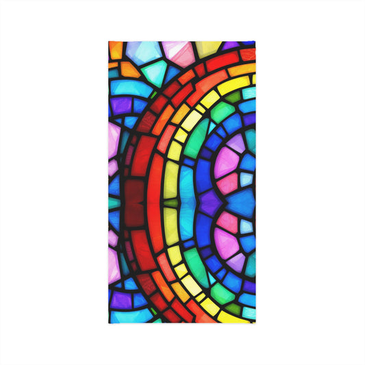 Stained Glass Rainbow Neck Gaiter LGBTQ