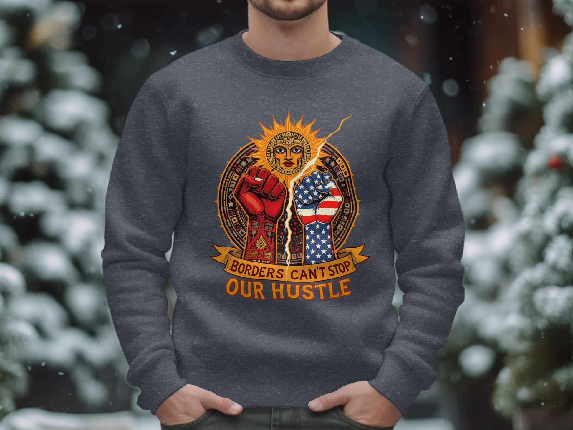 Borders Can't Stop Our Hustle sweatshirt product