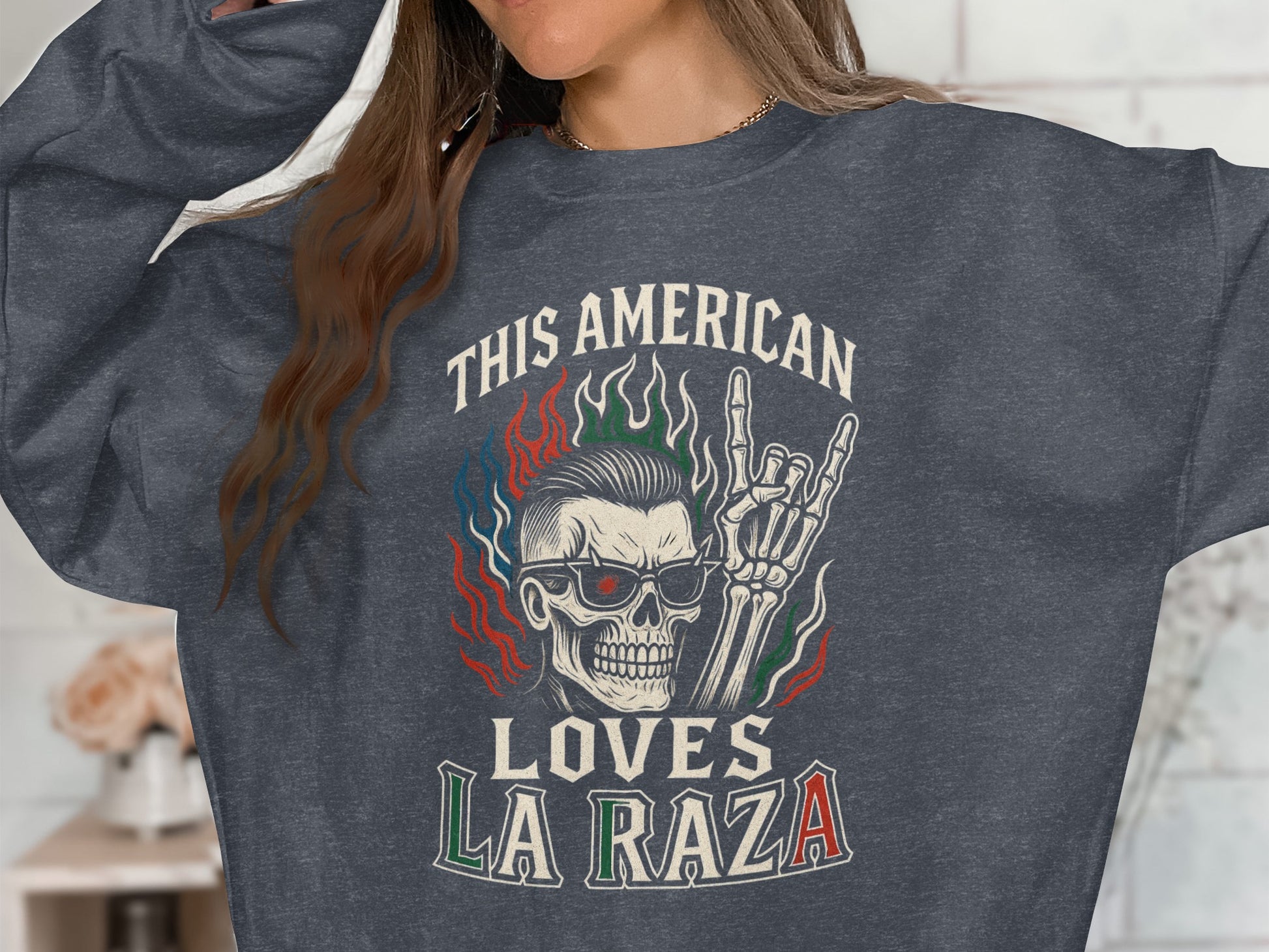 This American Loves La Raza Sweatshirt product
