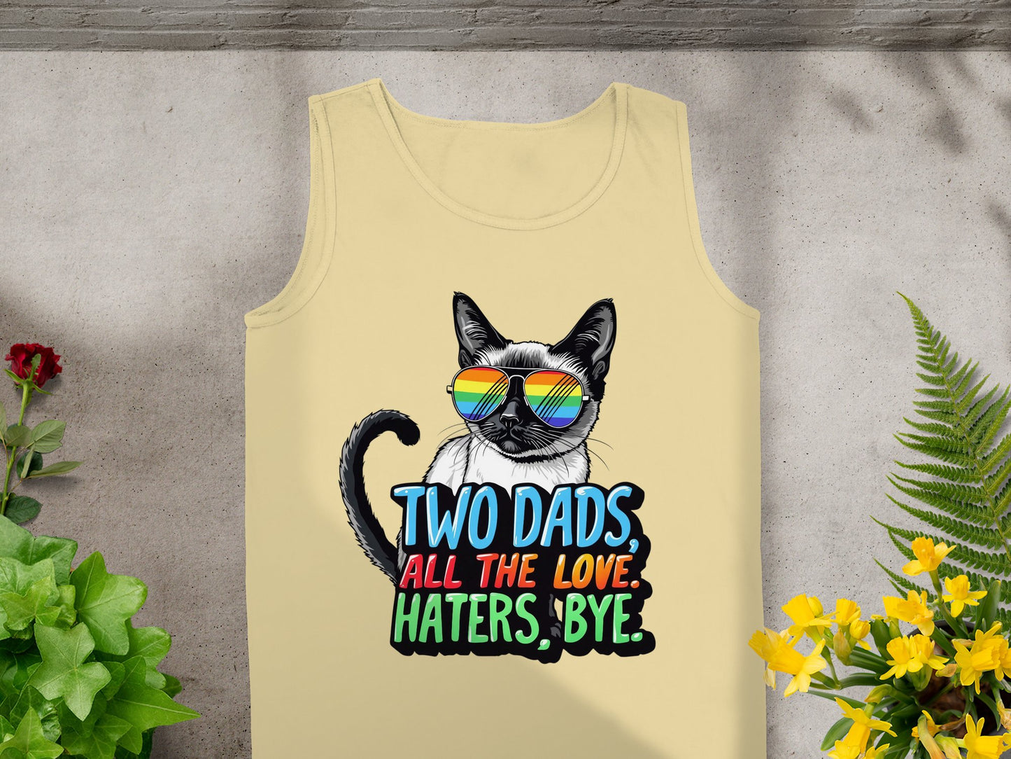 Two Dads All The Love Haters Bye Tank Top Product